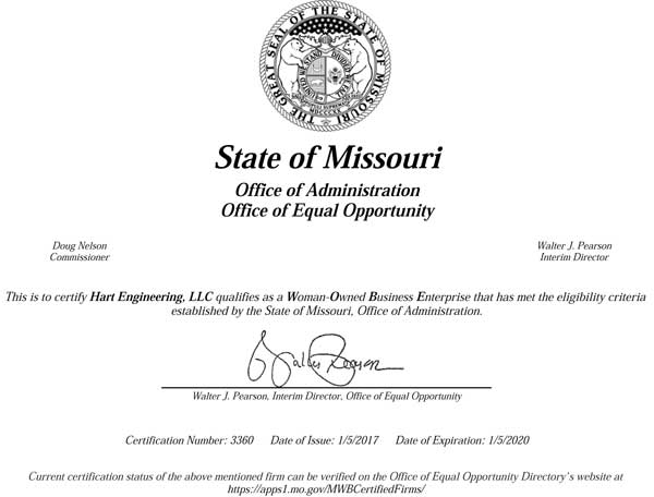 Woman-Owned Business Certificate